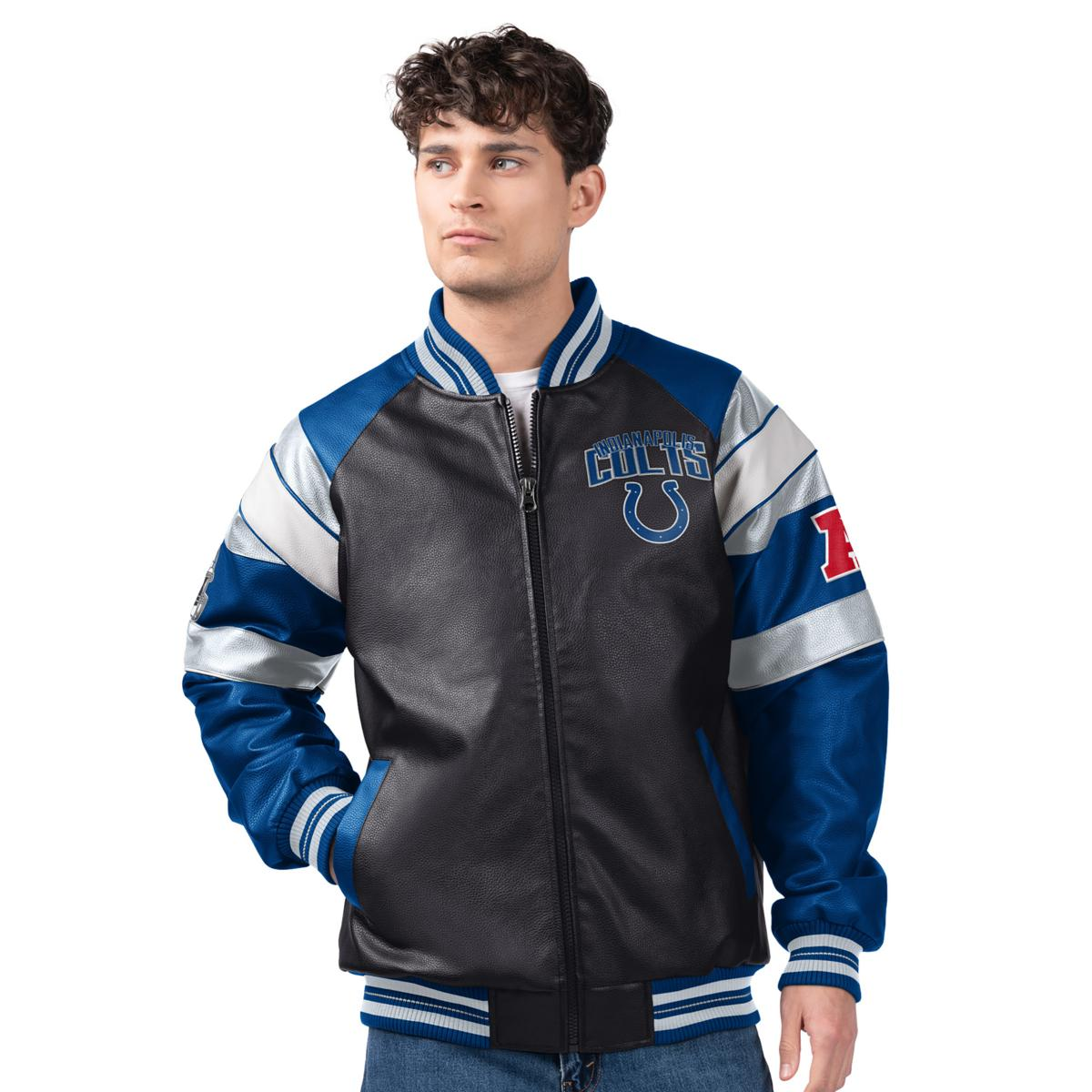 Officially Licensed NFL by Carl Banks Faux Leather Jacket
